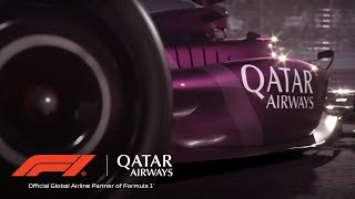 Takeoff on the race track as the Global Partner of F1  Qatar Airways [upl. by Rasmussen317]