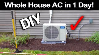 How to Install a Mr Cool 18000 BTU AC in Just 1 Day [upl. by Eeniffar]