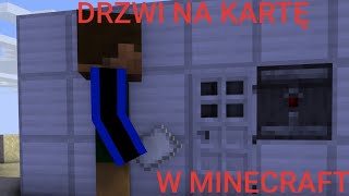 Jak zrobić DRZWI na KARTĘ w Minecraft [upl. by Latton]