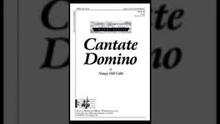 Cantate Domino Accompaniment Track  Nancy Hill Cobb preview choraltracks [upl. by Sirahc994]