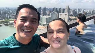 SINGAPORE 2024 D3 PART 1 Marina Bay Sands Hotel MBS Infinity Pool MBS Sky Park Observation Deck [upl. by Einnel]