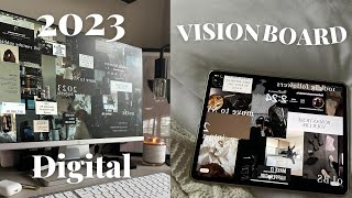 HOW TO MAKE A DIGITAL VISION BOARD FOR 20232024  USING CANVA  Desktop amp IPhone Wallpaper [upl. by Eamanna]