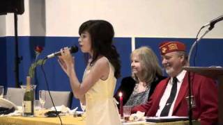 Bryana Salaz sings quotSomewhere Over The Rainbowquot at the USMC Ball [upl. by Small808]