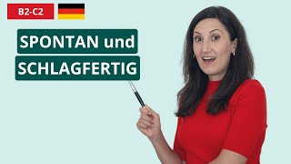 Spontan und schlagfertig Deutsch sprechen  SO habe ich es gelernt [upl. by Asile]