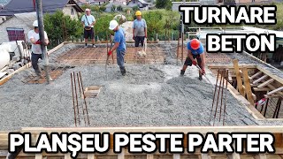 73 Turnare beton grinzi si placa peste Parter BeguHouse PassiveHouse [upl. by Menendez586]