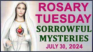 The Rosary Today I Tuesday I July 30 2024 I The Holy Rosary I Sorrowful Mysteries [upl. by Eelydnarb241]