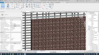 Revit Avanzado como crear muros cortina celosía [upl. by Enitnemelc7]