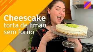 CHEESECAKE DE LIMÃO  TORTA SEM FORNO  SOBREMESA PARA DIA DAS MAES [upl. by Nosecyrb]