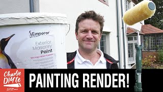 How to Paint Exterior Rendered Walls [upl. by Naehs240]