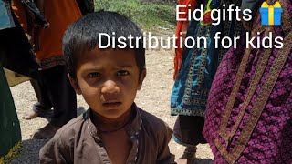 Eid gifts 🎁 distribution for kidsNazo Ka Jahan [upl. by Asiela]