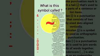 Can you name these punctuation markslearnenglish dailyenglish vocabulary learn vocabulary [upl. by Aisena564]