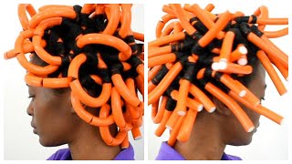 FLEX GRIP ROLLERS VS FLEXI RODS  Which Curls Better Heatless Curls Test On Natural Hair [upl. by Einberger175]