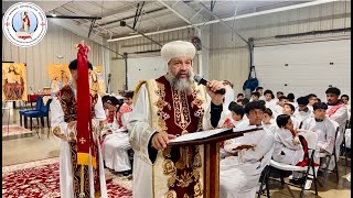 HE Metropolitan Youssef Divine Liturgy  St Paul the Hermit Church Murfreesboro TN  10062024 [upl. by Nnahgiel]