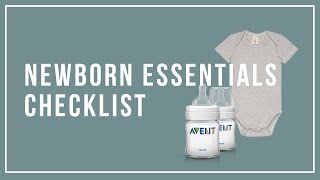 Newborn Essentials MustHaves Checklist 2019 [upl. by Ardnala376]