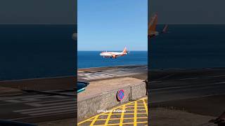 Beautiful Landing at Madeira Airport [upl. by Hahn]