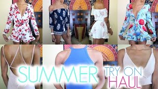 HUGE SUMMER TRYON HAUL 2016  Shein amp Romwe • Lawenwoss [upl. by Okimuy]