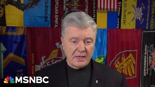 Former Ukrainian president says he could see Russian air strikes from his house [upl. by Lamoree]