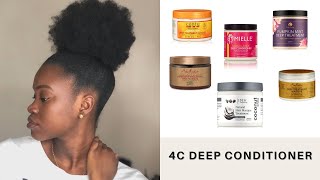 BEST DEEP CONDITIONERS FOR 4C NATURAL HAIR Deep conditioner for 4c hair [upl. by Hilaire]