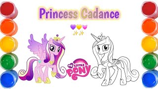 How to Draw Princess Cadance Alicorn  My Little Pony  Easy Drawing Step by Step [upl. by Ainotahs]