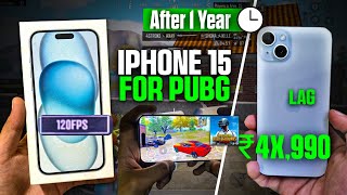 Iphone 15 1 year gaming review  Iphone 15 for pubg  bgmi  iphone 15 bgmi test  iphone 15 in bbd [upl. by Adnarahs415]