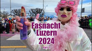 Fasnacht 2024 Luzern Switzerland Part 2 [upl. by Aryt]