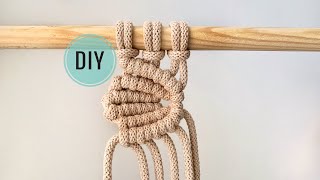 Makrama DIY muszla tutorial liść splot krok po kroku macramediy macrameknots [upl. by Eimrots]