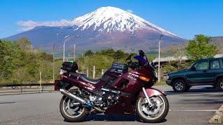 Kawasaki ZZR400👍ライダーの休日【富士山東口本宮 冨士浅間神社ご参拝】春の富士山ツーリング [upl. by Hawkie]