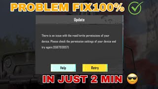 There is an issue with the read write permissions of your device kingxpro1 bgmi problem issue fix [upl. by Ahsiner132]