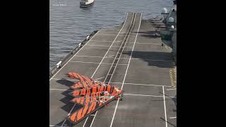 beautifully patterned airplane KwikFlight Spirit almost fails to take off on an aircraft carrier [upl. by Madelene]