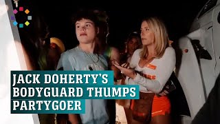 YouTuber Jack Doherty’s bodyguard punches partygoer [upl. by Granthem]