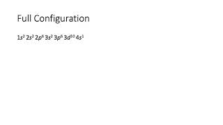 Full and Abbreviated Electron Configuration of Copper Cu [upl. by Zaslow]