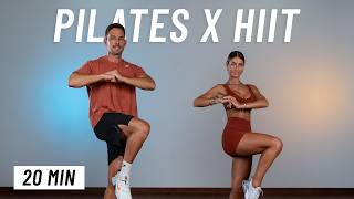 20 Min Full Body Pilates HIIT Workout At Home No Equipment [upl. by Grenier]