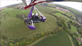 Microlight Flight James goes Microlight flying over Dorset [upl. by Terrab]