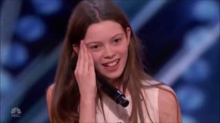 Americas Got Talent COURTNEY HADWIN 2018 VIRAL GIRL [upl. by Aihsoek]