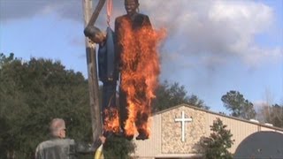 Nationwide Burning of Effigies and Images of President Hussein Obama [upl. by Iron]