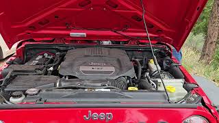 36L Pentastar V6 Startup Rattle  127000 Miles  2015 Jeep Wrangler [upl. by Levey176]