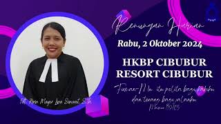 Renungan Harian HKBP Resort Cibubur Rabu 2 Oktober 2024 [upl. by Yasdnil]