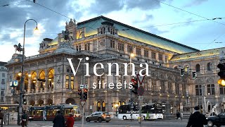 Vienna streets rain or shine Hofburg Complex National Library St Stephens Cathedral and more [upl. by Yereffej]