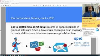 Informatica di base  Posta elettronica certificata  1 febbraio 2019 parte 1 [upl. by Marena176]