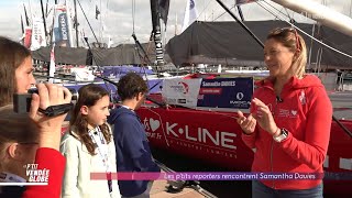 Le Ptit Vendée Globe  Les ptits reporters rencontrent Samantha Davies [upl. by Htrow432]