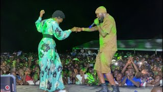 Eddy Kenzo dancing with his wife HonPhiona Nyamutoro at her Thanksgiving celebration in Nebbi [upl. by Ynomrah]