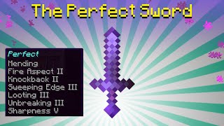 How to enchant a PERFECT Minecraft Sword  7 enchantments [upl. by Eicam]