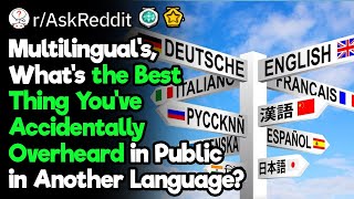 Multilingual’s What’s the Best Thing You’ve Accidentally Overheard in Public in Another Language [upl. by Llerrah]