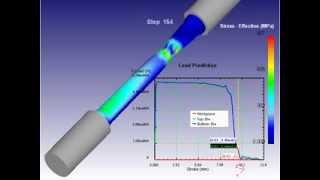 SFTC Deform 3D Tensile Test DIN 50125 AISI 1045 Ck45 [upl. by Einyaj]