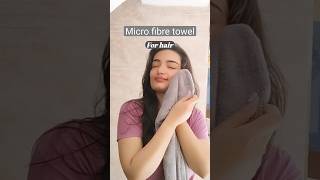 Microfibre towel for hair 😍👌 amazon haircare review hair microfibre musthaves shortsvideo [upl. by Liahkim]