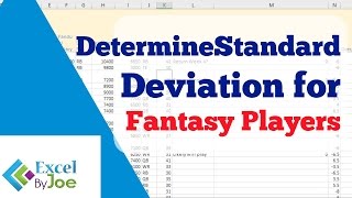 Determine the Standard Deviation of Fantasy points to see if a player is high risk [upl. by Padriac]