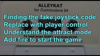 C64 Coding  Make Alleykat demo playable [upl. by Alansen]