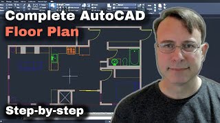 Making a floor plan in AutoCAD right from scratch [upl. by Toor]