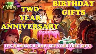 Taichi Pandas TWO YEAR Anniversary FREE Birthday Gifts [upl. by Nichole]