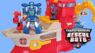 Rescue Bots Toys High Tide Rescue MegaBot Transformer [upl. by Noirda]